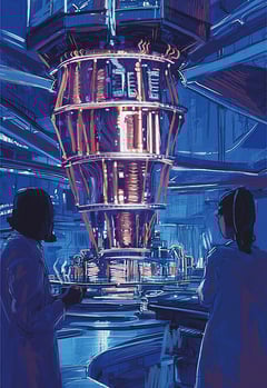 futuristic quantum computer