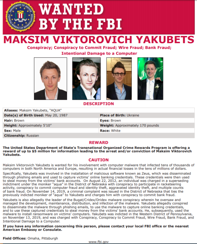 dridex-malware-evil-corp-wanted-poster