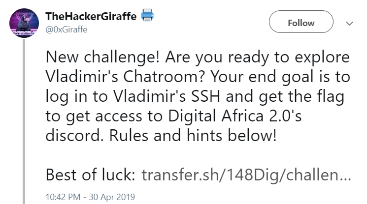 hacker-giraffe-twitter-challenge