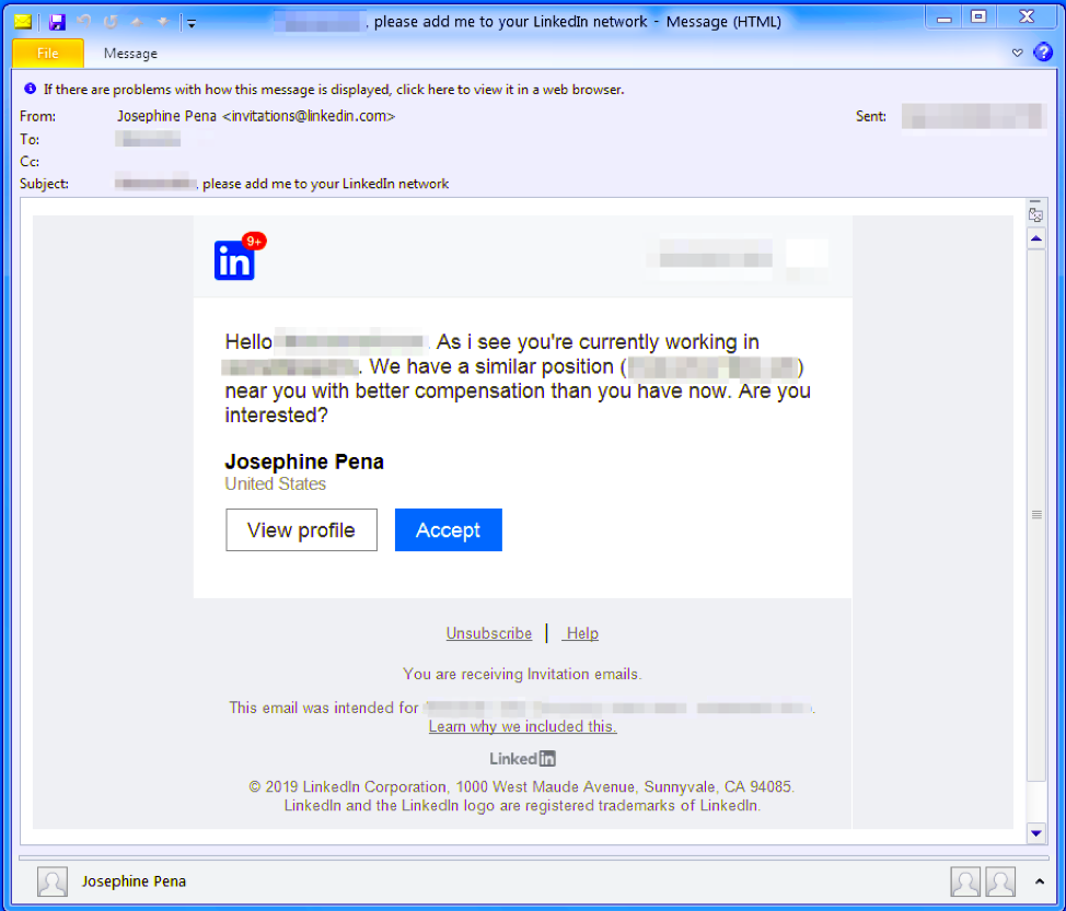 Were received. Phishing email. Malware email.