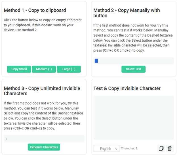 Invisible Characters and How to Use Them to Prevent Being Hacked