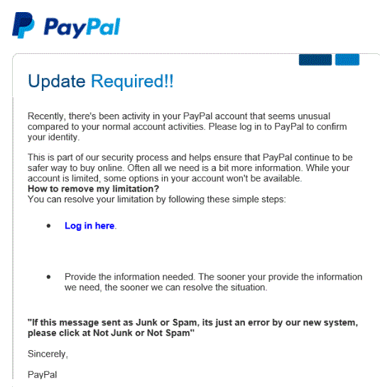 Adresse fake email paypal How to