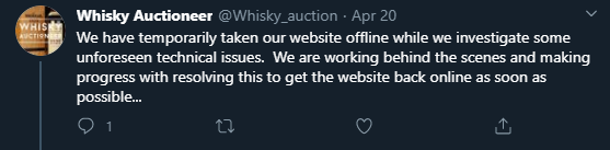 whiskey-auction-ddos-attack-tweet